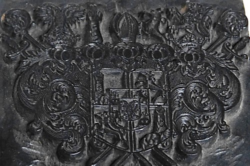 Antiker wappen druckstock - wappen,