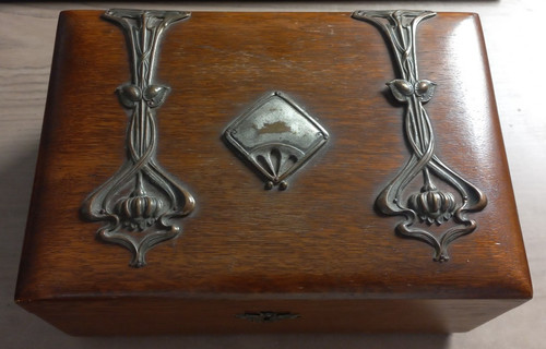 Antike jugendstil schatulle - jugendstil,