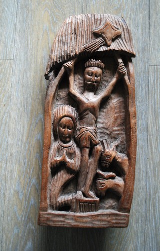 Antiker holzrelif altar - antiker,
