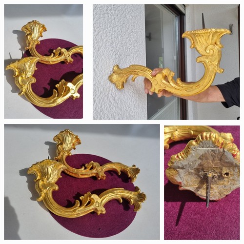 Paar barocke kerzenhalter - ,