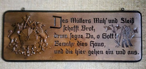 Antikes holzbild spruchbild - antikes,