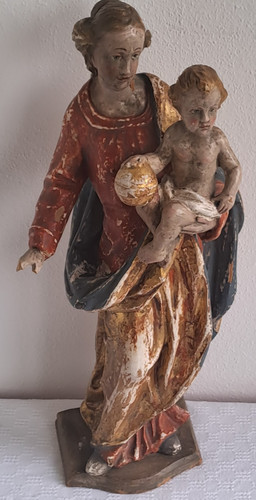 Antike muttergottes mit kind - antike,