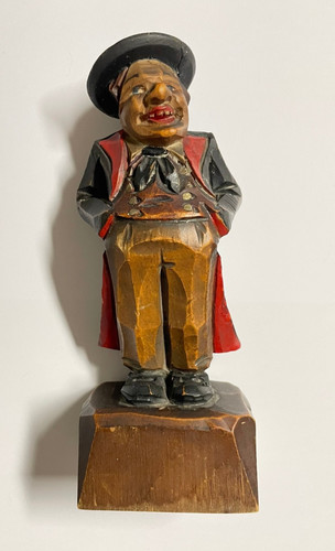 Holzfigur schnitzerei bemalt - schnitzerei,