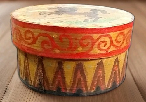 Antike holzspanschachtel - antike,