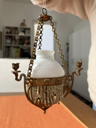 Antike miniatur hängelampe - antike,