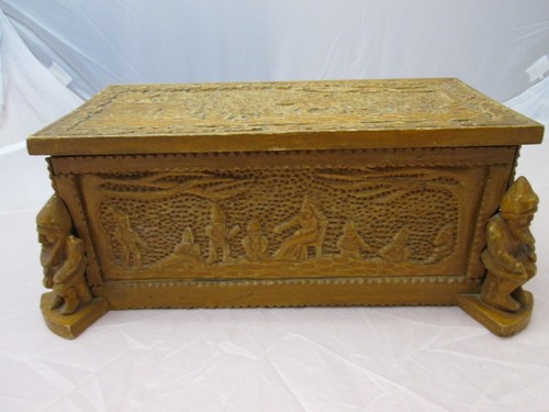 Alte holz truhe - ,