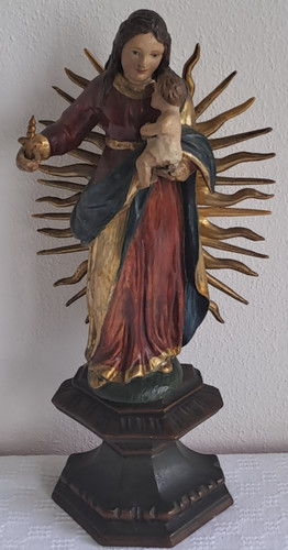 Barock muttergottes mit kind - barock,