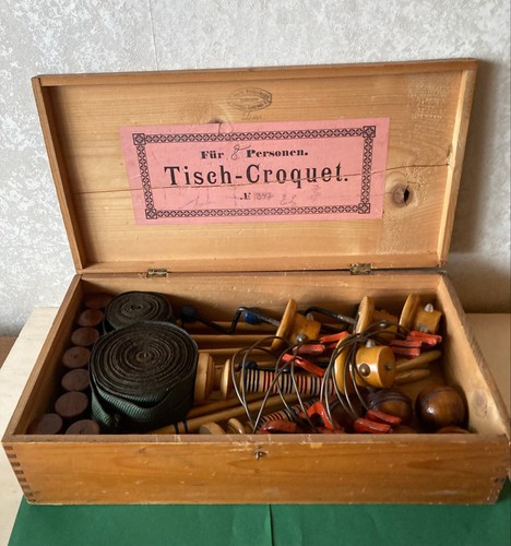 Antikes tisch croquet - um, 1900