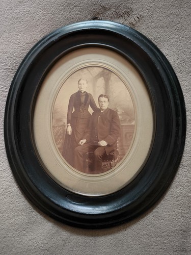 Antiker ovaler schwarzer - ,