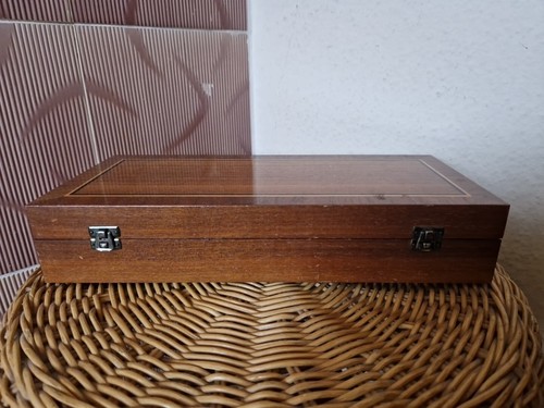 Antike holz reise schatulle - holz,