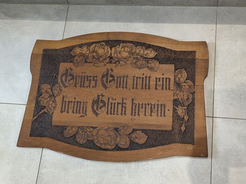 Jugendstil haussegen holzbrett - haussegen,