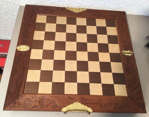 Antikes schachbrett hand - antikes,