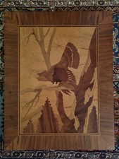 Antikes Holz Intarsien Bild